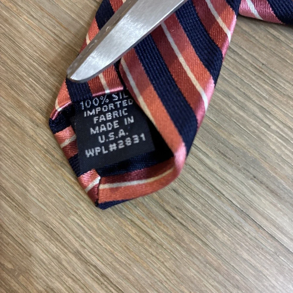 Mixed Lot Of 6 100% Silk Ties Nautica Calvin Klein Roundtree & Yorke Dry Cleaned